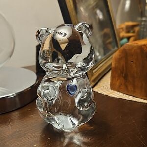 Fenton Bear with Blue Heart Accent